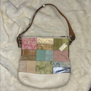 Coach Rare Pastel Patchwork Shoulder Bag